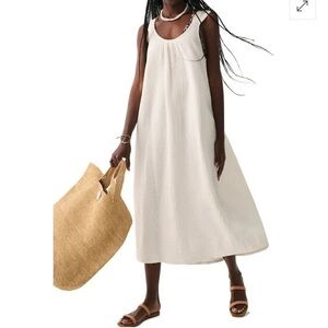 Fatherly White Gauze Dress Size xs